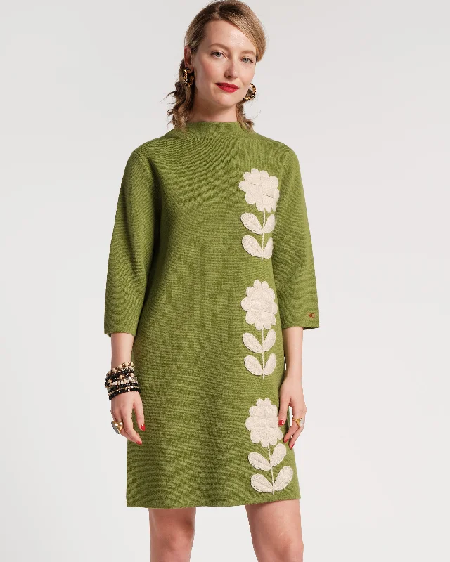 Annie Merino Wool Midi Dress Stylish Tiered Midi Dress