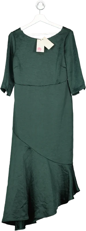 BODEN Rebecca Satin Maxi Dress, Chatsworth Green BNWT UK 8 Elegant Velvet Maxi Dress