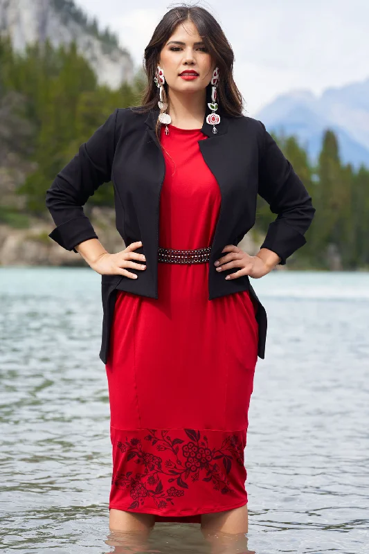 CHARME Midi Dress - métis bloom Comfortable Geometric Print Midi Dress