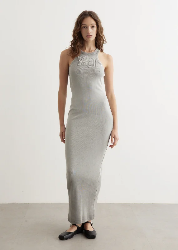 Distressed Edge Maxi Dress Stylish Boho Maxi Dress
