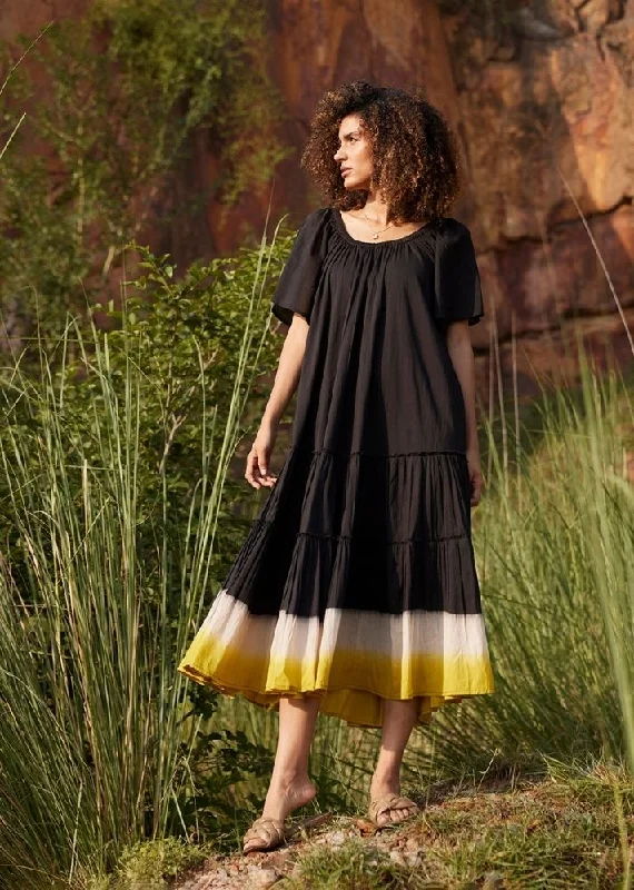 Dusty Ink Midi Dress Comfortable Adjustable Strap Midi Dress