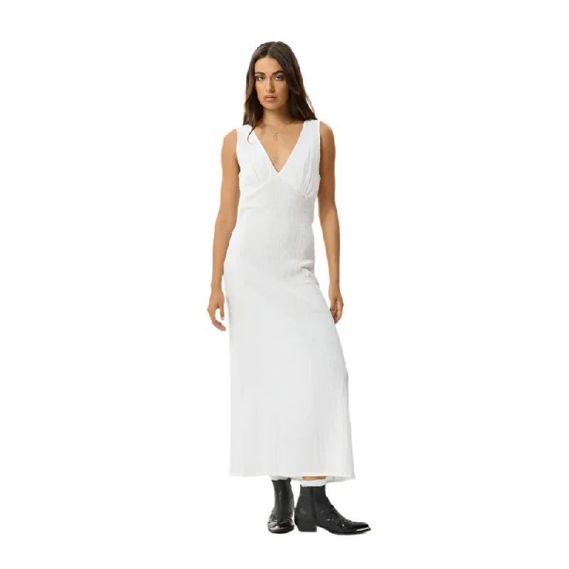 Focus Seersucker Maxi Dress - Womens Trendy Button Front Maxi Dress