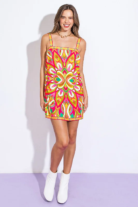 BEST OF DAYS WOVEN MINI DRESS Elegant Mini Dress with Pleats