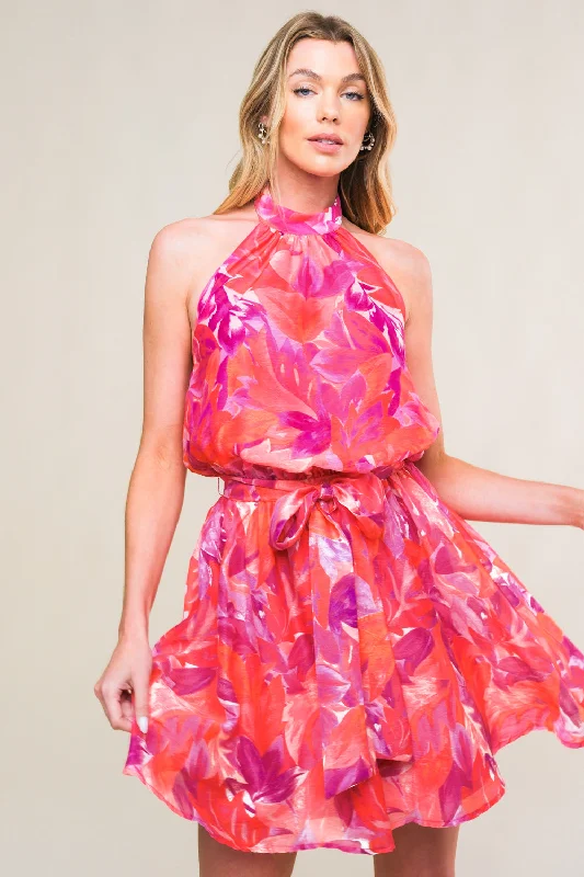 GORGEOUS INCLINATION WOVEN MINI DRESS Stylish Sweetheart Mini Dress