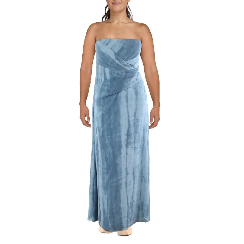 Lauren Ralph Lauren Womens Tie Dye Long Maxi Dress Fashionable Chiffon Tiered Maxi Dress