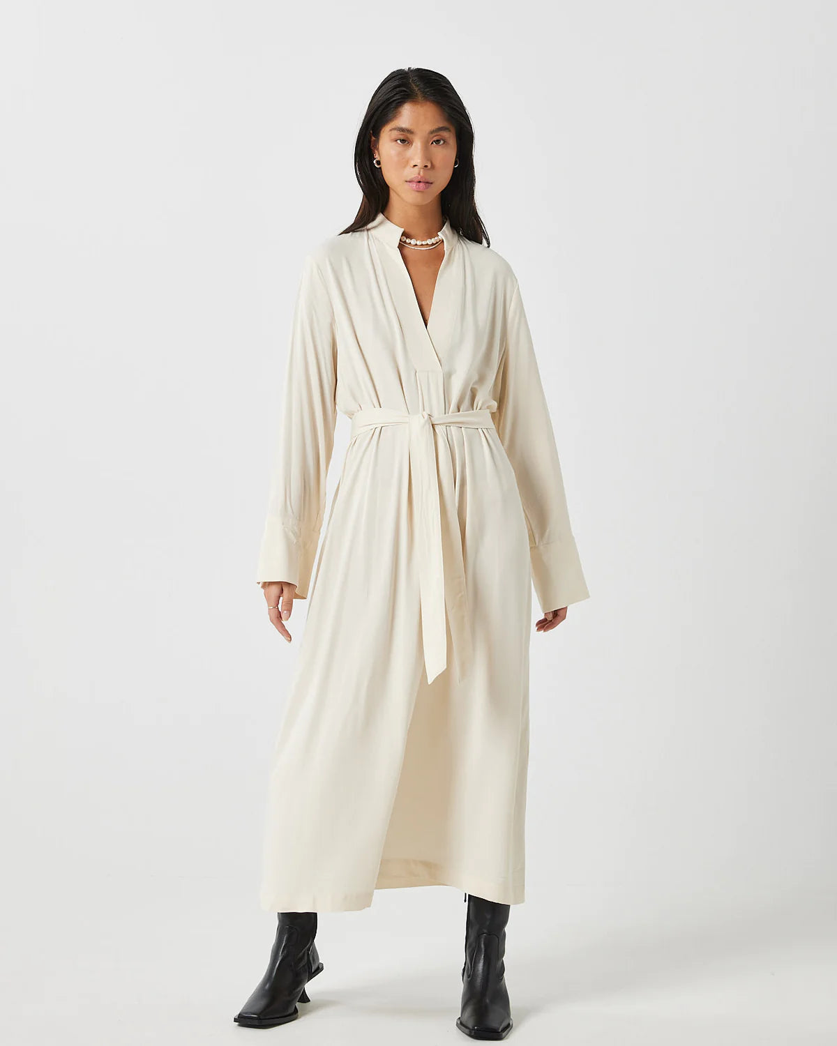 Aphrodite Midi Dress Trendy Long Sleeve Midi Dress