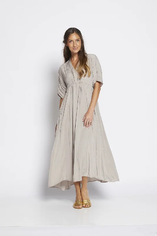 Philosophy - MISTYP Misty Vee Tee Midi Dress Elegant Floral Skirt Midi Dress
