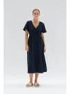 Staple The Label | Echo Midi Dress | Navy Elegant Velvet Midi Dress