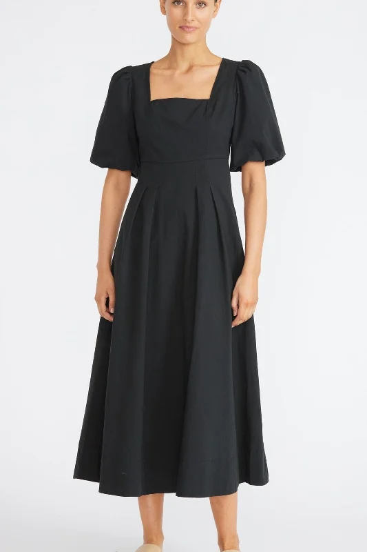 Staple The Label | Luna Midi Dress | Black Trendy Knit Midi Dress