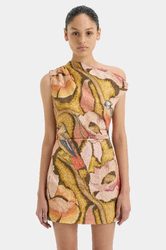 Talulah Knot Mini Dress Cozy Long Sleeve Mini Dress