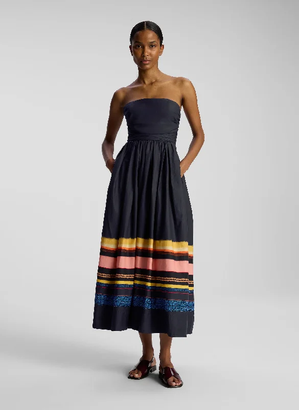 Tate Strapless Midi Dress Trendy Knit Midi Dress
