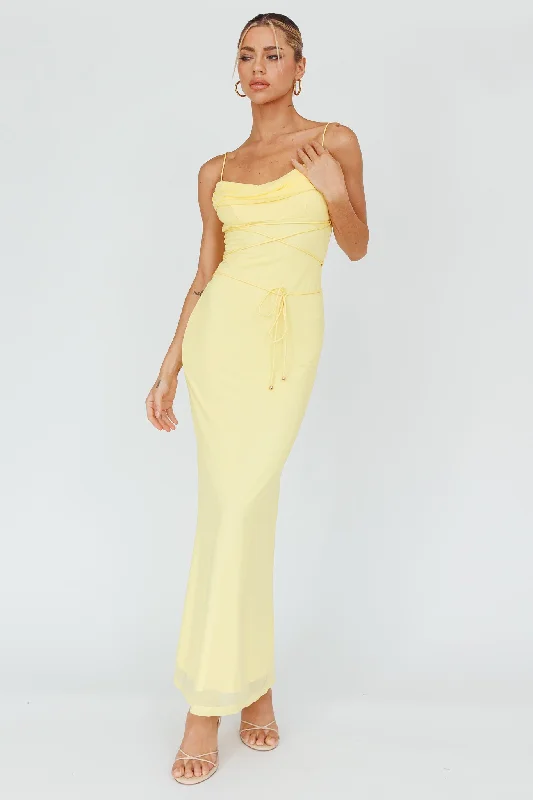 Teava Laced Waist Maxi Dress Butter Cozy Wrap Maxi Dress