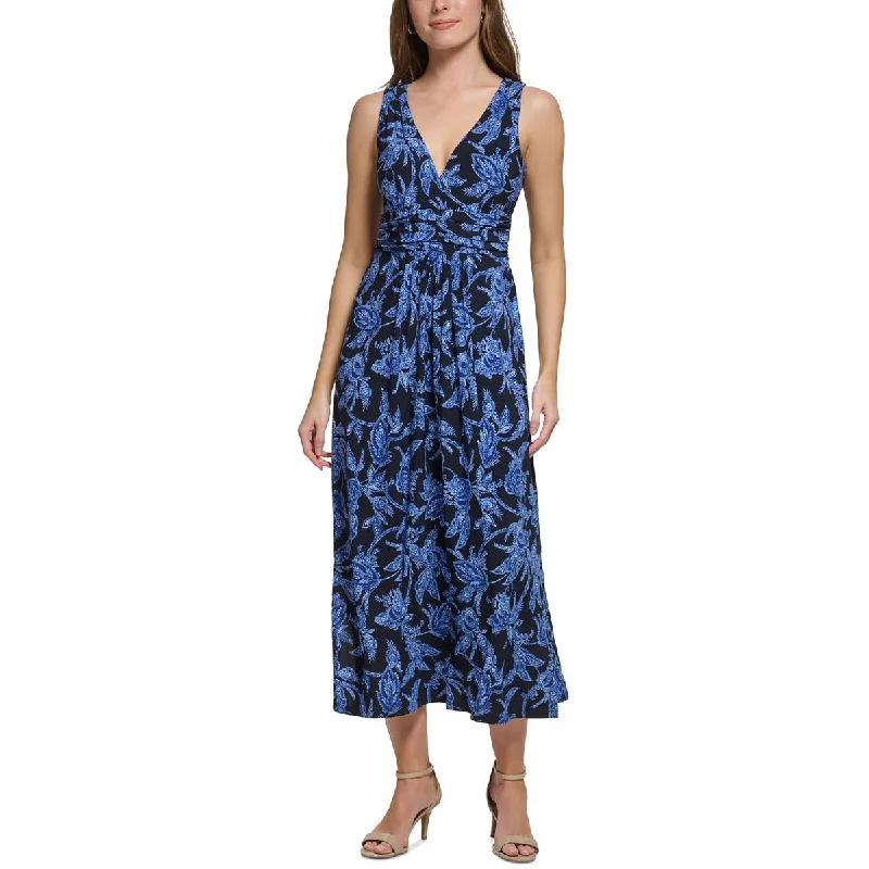 Tommy Hilfiger Womens Long Sleeveless Maxi Dress Chic Summer Maxi Dress