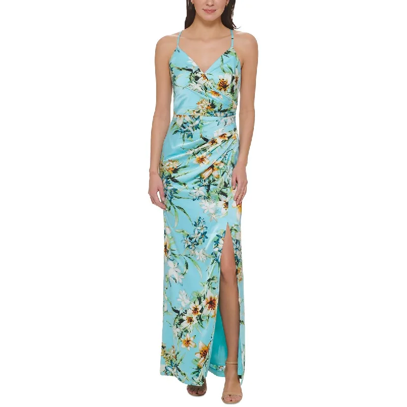 Vince Camuto Womens Floral Print Long Maxi Dress Elegant Maxi Dress with Belt