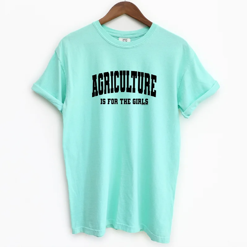 Agriculture Is For The Girls ComfortWash/ComfortColor T-Shirt (S-4XL) - Multiple Colors! Real Fur Shearling Chenille Agriculture Is For The Girls ComfortWash/ComfortColor T-Shirt (S-4XL) - Multiple Colors! Real Fur Shearling Chenille
