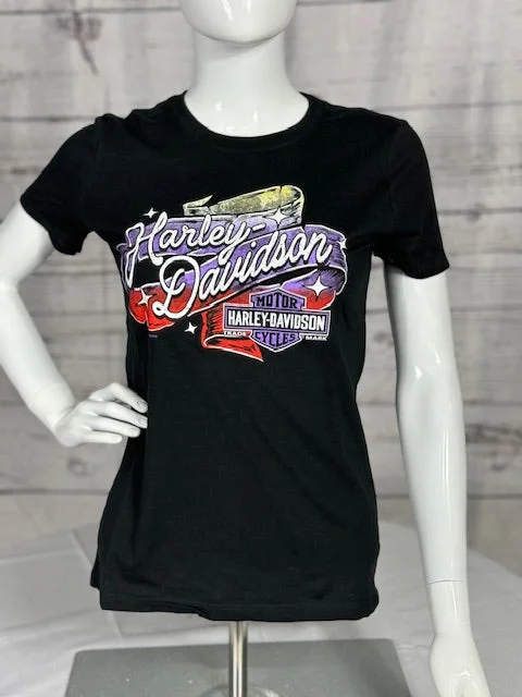 Banner Sparkle Dealer T-shirt Striped Floral Plaid