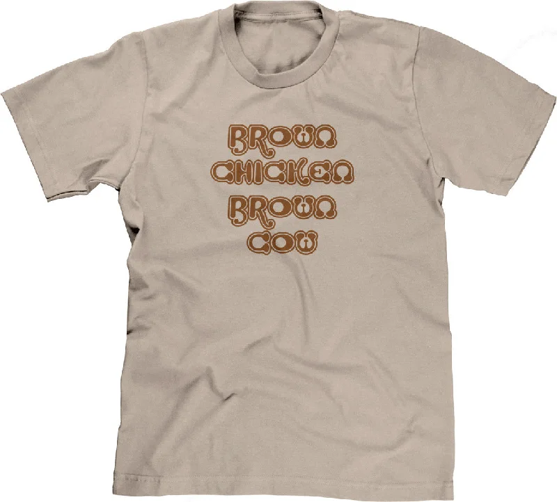 Brown Chicken Brown Cow T-Shirt Striped Floral Plaid