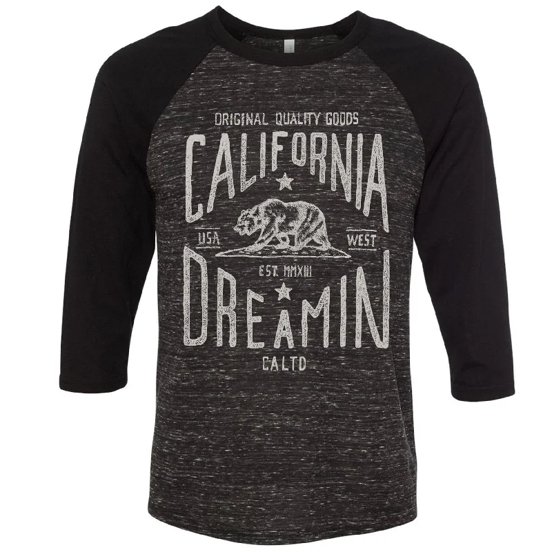 California Dreamin Baseball Tee Knit Fabric Woven Fabric Fleece Fabric