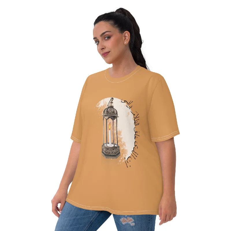 CANDLE WHITE Premium Women's Tee Zippered Buttoned Snapped