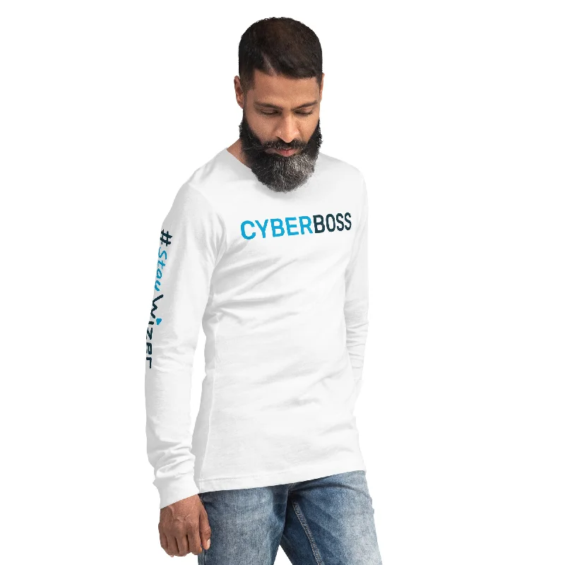 CyberBoss StayWizer Unisex Long Sleeve Tee Hooded Caped Shawl Collar