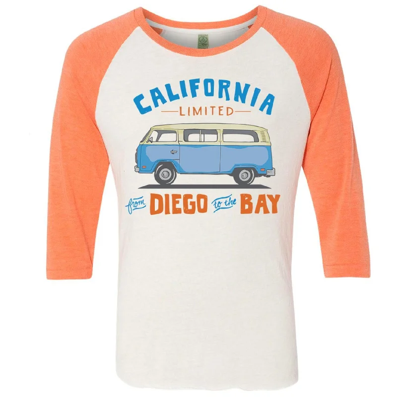 Diego to the Bay Baseball Tee Hooded Caped Shawl Collar