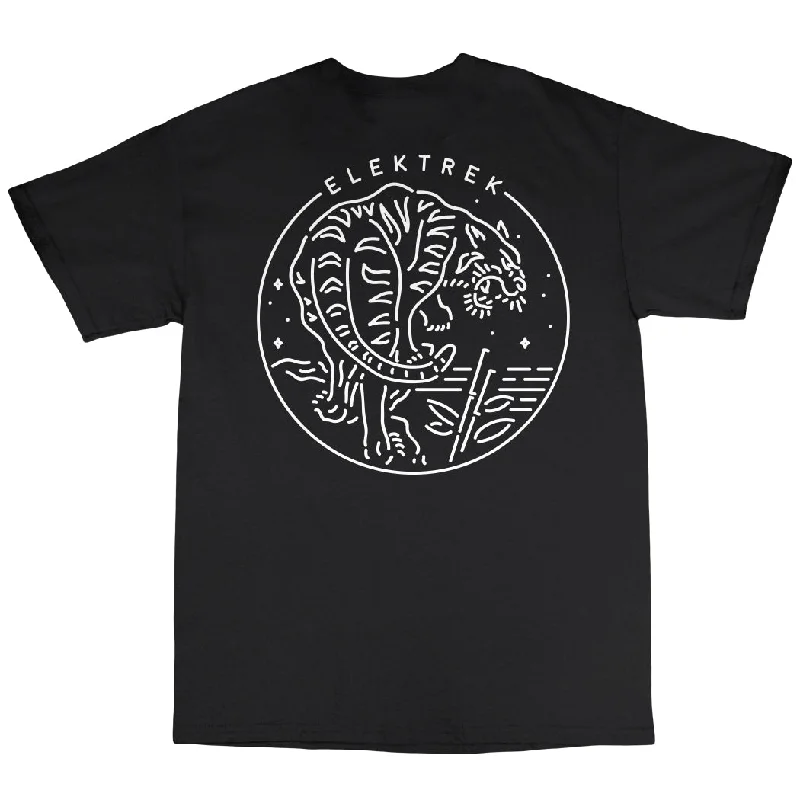 Elektrek Tiger Crest - Pocket T-Shirt Cozy Warm Stylish