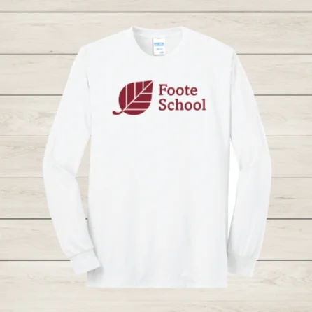 Foote School Long Sleeve T-Shirt Handmade Hand-knitted Hand-woven