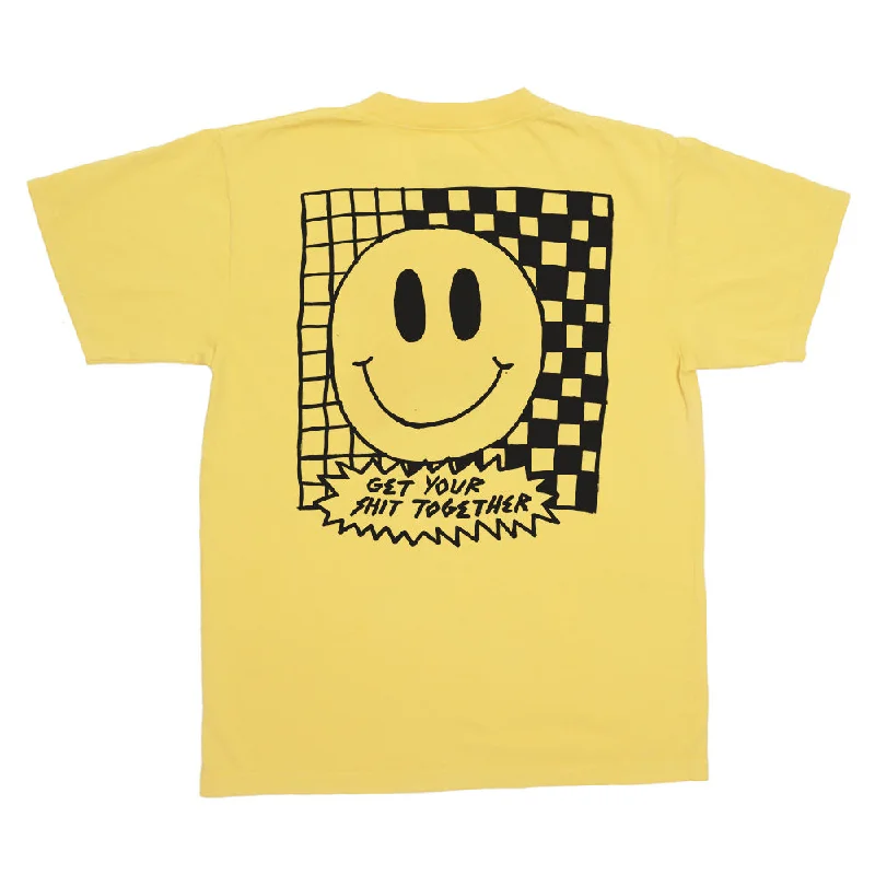 Get Your Shit Together Ltd Edition Yellow T-Shirt Iron Safe Non-Iron Wrinkle Free
