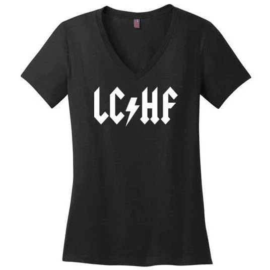 Keto T-Shirt LCHF ACDC, Ladies Perfect Weight V-Neck Spandex Blend Rayon Blend Denim Blend Keto T-Shirt LCHF ACDC, Ladies Perfect Weight V-Neck Spandex Blend Rayon Blend Denim Blend