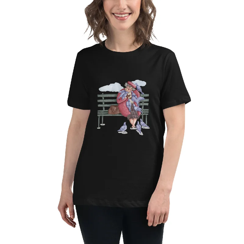 KINDNESS Women's Relaxed T-Shirt Solid Print Embellished