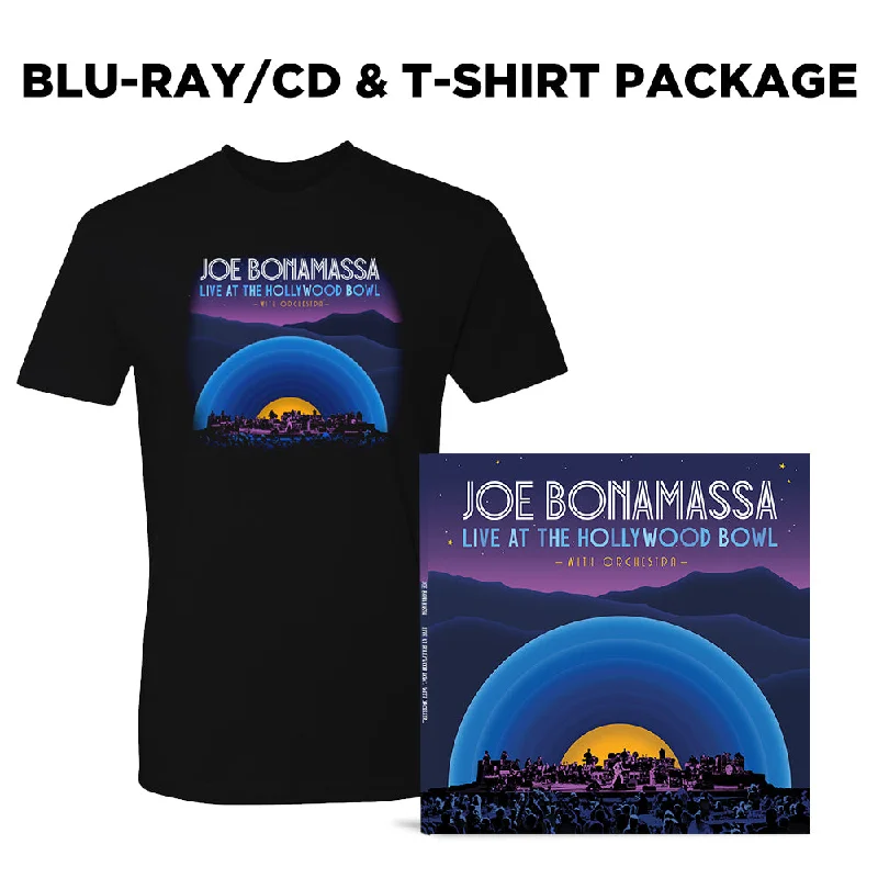 Live at the Hollywood Bowl with Orchestra Blu-ray/CD & T-Shirt Package (Unisex) Collared Crew Neck Turtle Neck