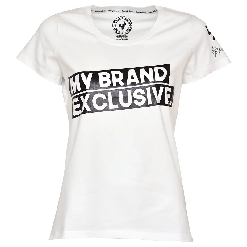 My Brand Exclusive T-Shirt Weiß Oversized T-Shirt Spandex breathable