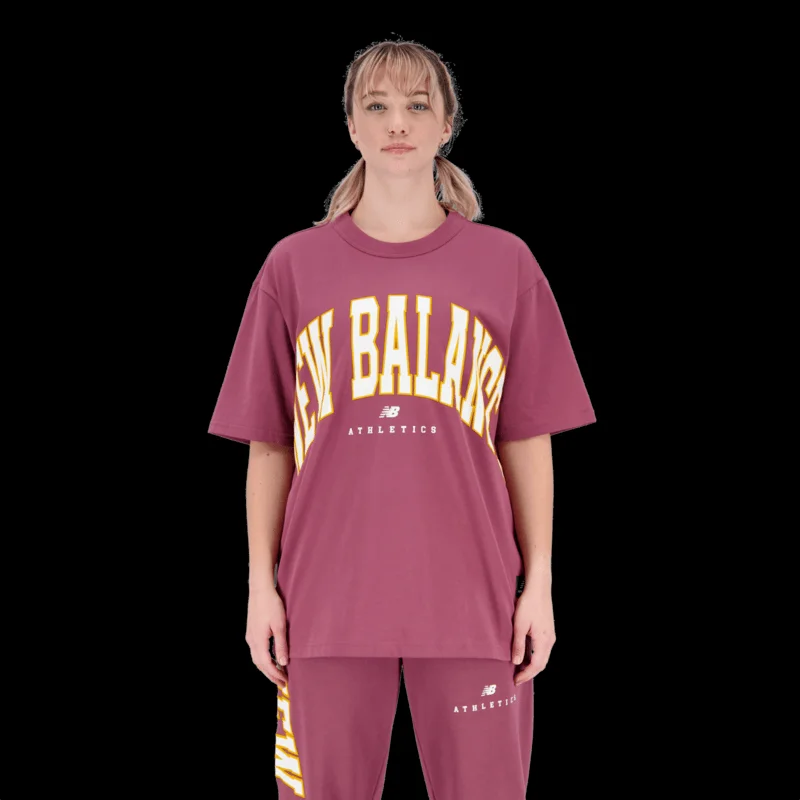 New Balance Uni-ssentials Warped Classics Cotton Jersey T-Shirt Welt Pockets Slit Pockets New Balance Uni-ssentials Warped Classics Cotton Jersey T-Shirt Welt Pockets Slit Pockets