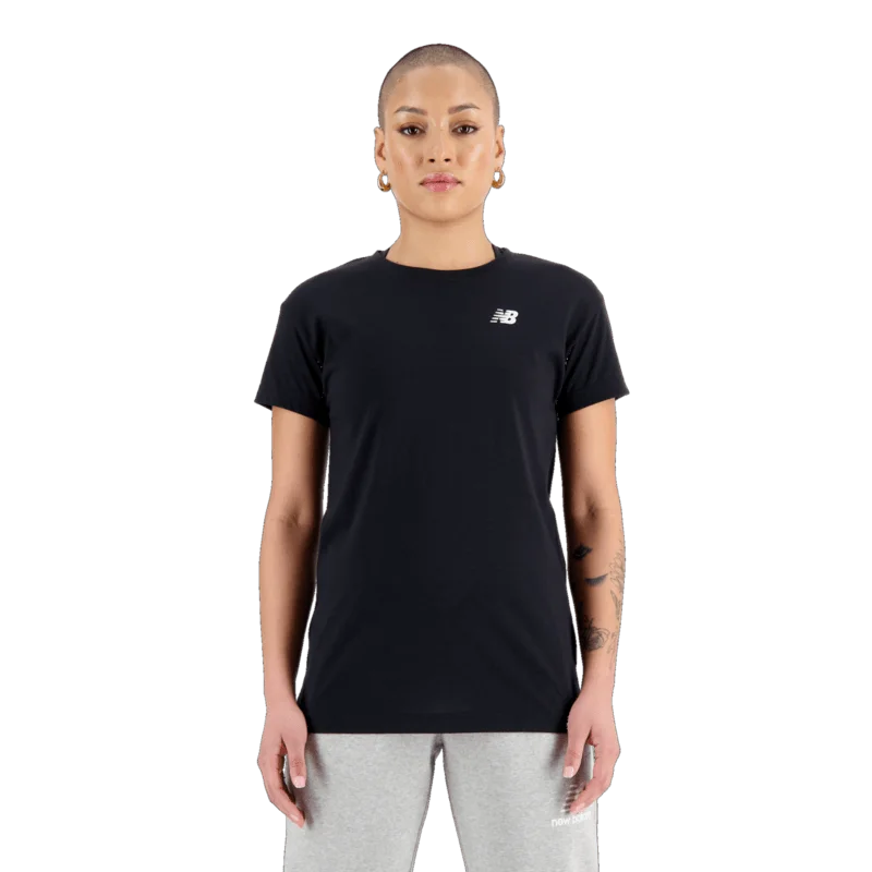 New Balance Women's Relentless Heathertech T-Shirt Terry Blend Velvet Blend Canvas Blend