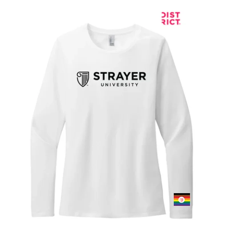NEW STRAYER District® Women’s Perfect Blend® CVC Long Sleeve Tee - White (Copy) Mesh Blend Leather Blend Suede Blend NEW STRAYER District® Women’s Perfect Blend® CVC Long Sleeve Tee - White (Copy) Mesh Blend Leather Blend Suede Blend