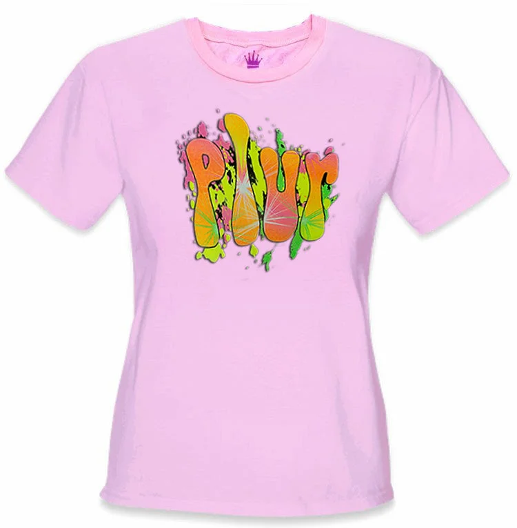P.L.U.R. "Peace, Love, Unity, Respect" Girl's T-Shirt Seamless Knitted Crochet