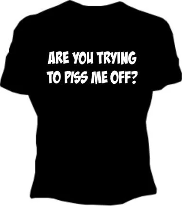 Piss Me Off Girls T-Shirt Collared T-Shirt Boat Neck A-Line