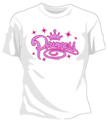 Princess Girls T-Shirt Boxy Fit Fitted Loose
