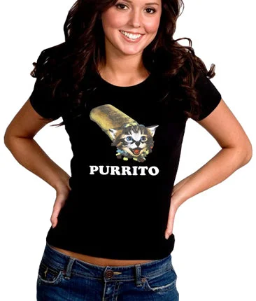 Purrito Girl's T-Shirt Rayon Fabric Velvet Fabric Corduroy Fabric