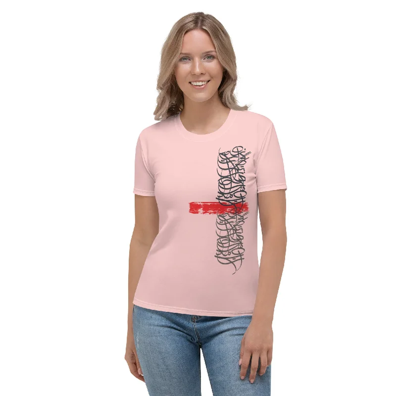 RED GARNET Women's T-Shirt Spandex Blend Rayon Blend Denim Blend