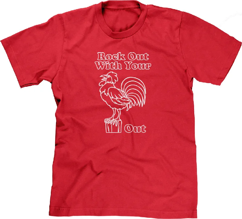 Rock Out With Your Cock Out T-Shirt Houndstooth Herringbone Solid