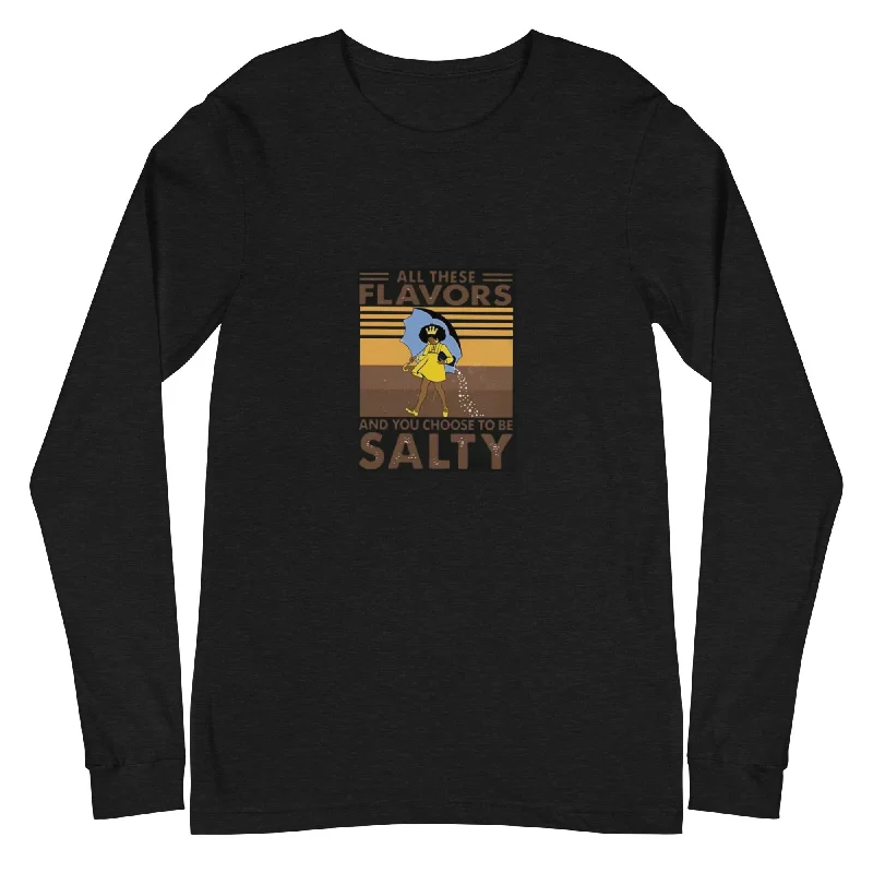 Salty Long Sleeve Tee Fleece Nylon Spandex