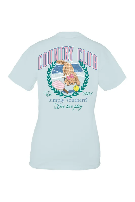 Simply Southern Plus Size Club T-Shirt for Women in Blue | EXT-SS-CLUB-SPOUT Elasticated Padded Insulated