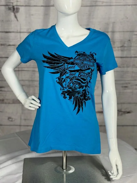 Speed & Beauty Dealer T-shirt Print Jacquard Patchwork