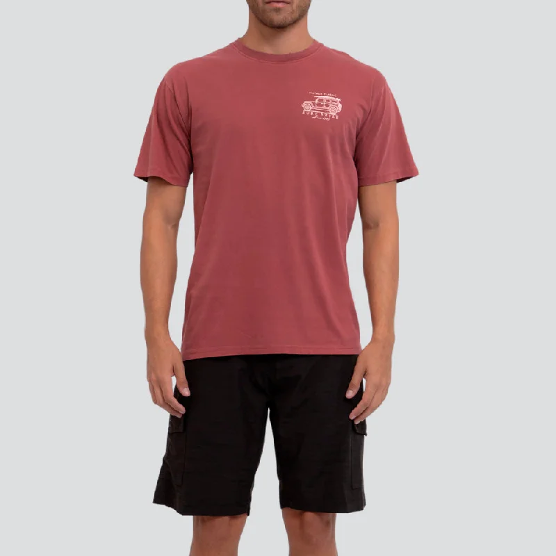 Classic Jeep Garment Dye T-Shirt Lace Blend Ribbed Blend Corduroy Blend