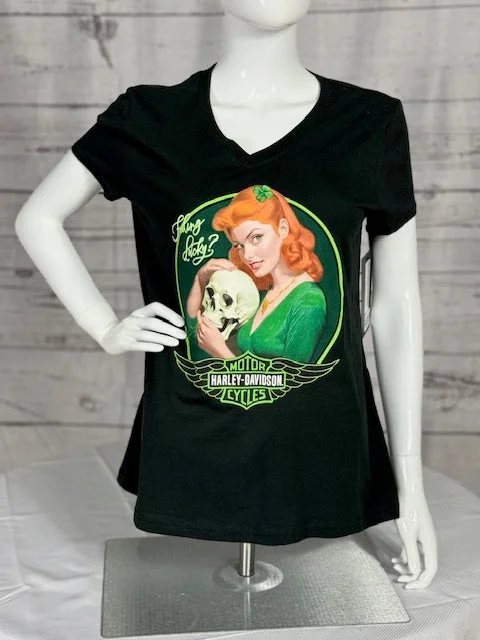 Womens Dealer T-shirt Graphic T-Shirt Round Neck Polyester