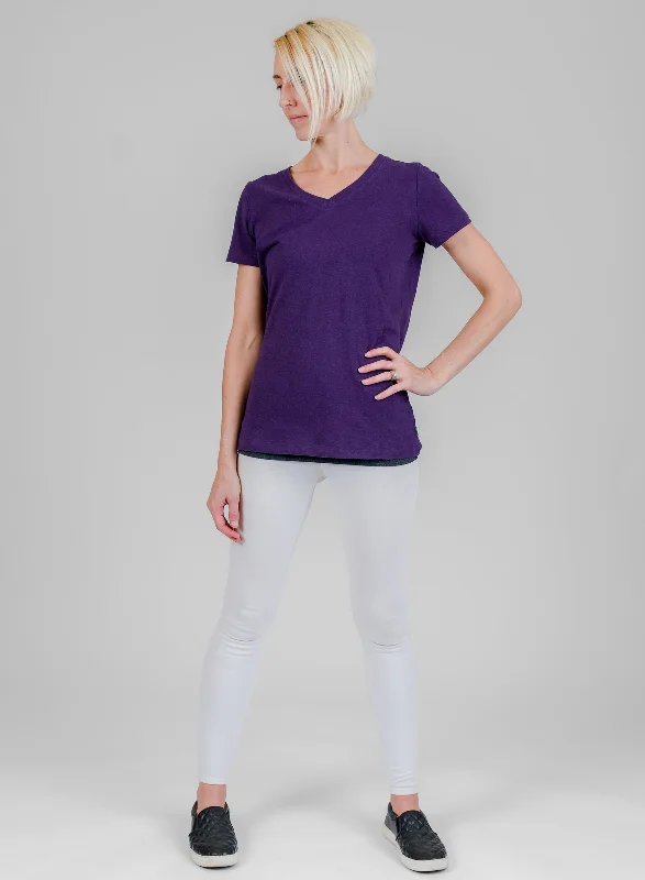 Women's Organic Hemp T-Shirt Collared Crew Neck Turtle Neck