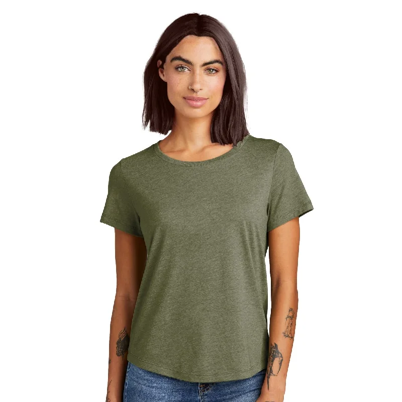 Women's Tri-Blend Relaxed Tee Houndstooth Herringbone Solid