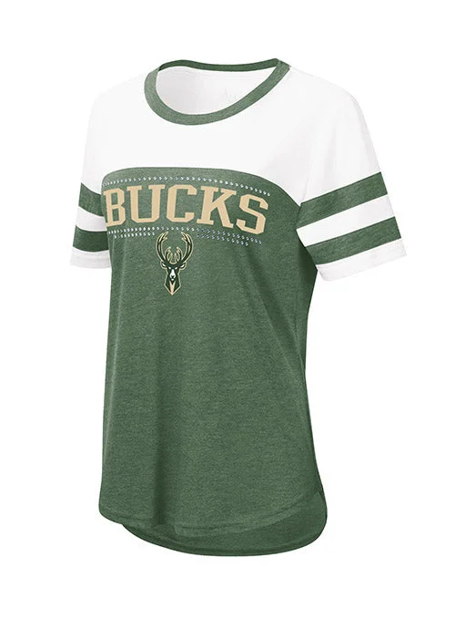 Women's Touch Setter Milwaukee Bucks T-Shirt Rayon Fabric Velvet Fabric Corduroy Fabric