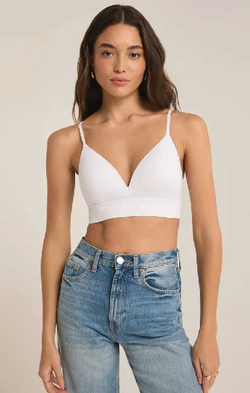 Z Supply Sophia T-Shirt Bra Layered Multi-layer Single Layer